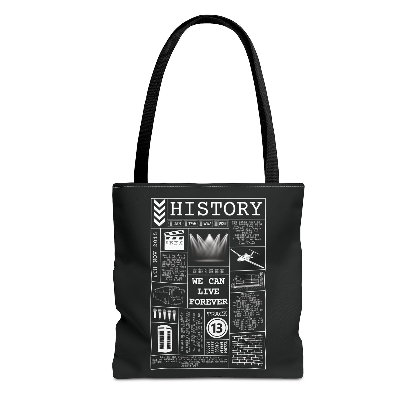 1D History Print Tote bag | 3 sizes