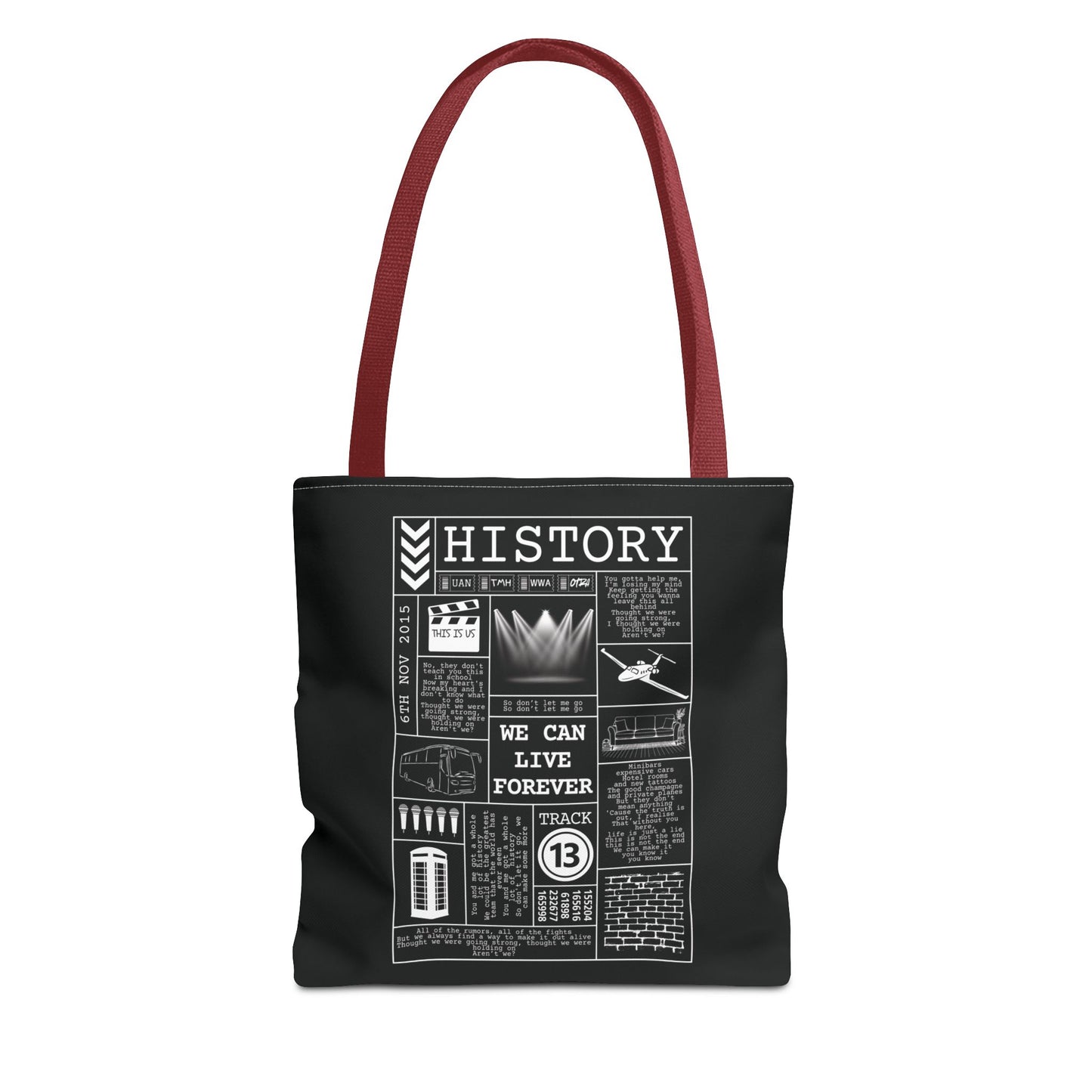 1D History Print Tote bag | 3 sizes