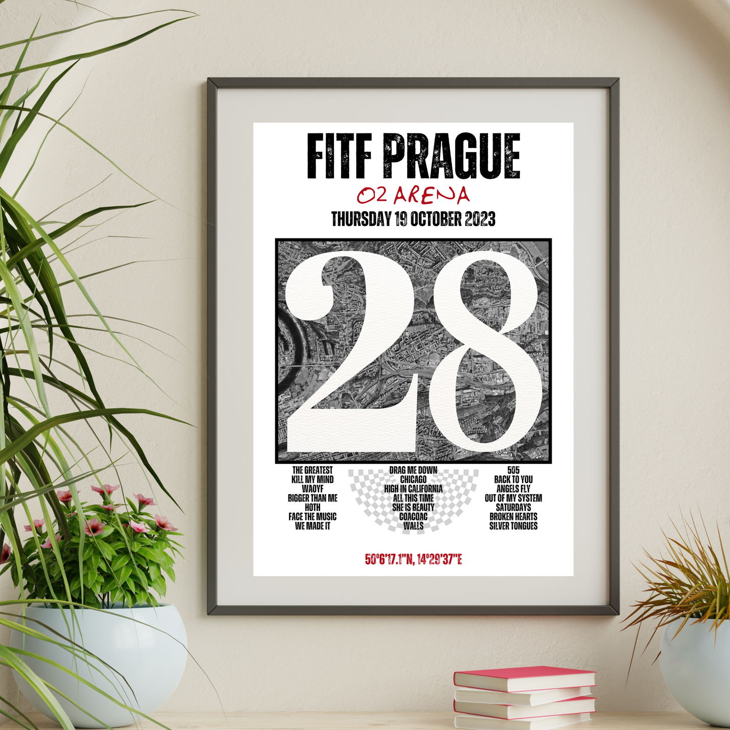 FITF World Tour Prague 2023 Setlist Print