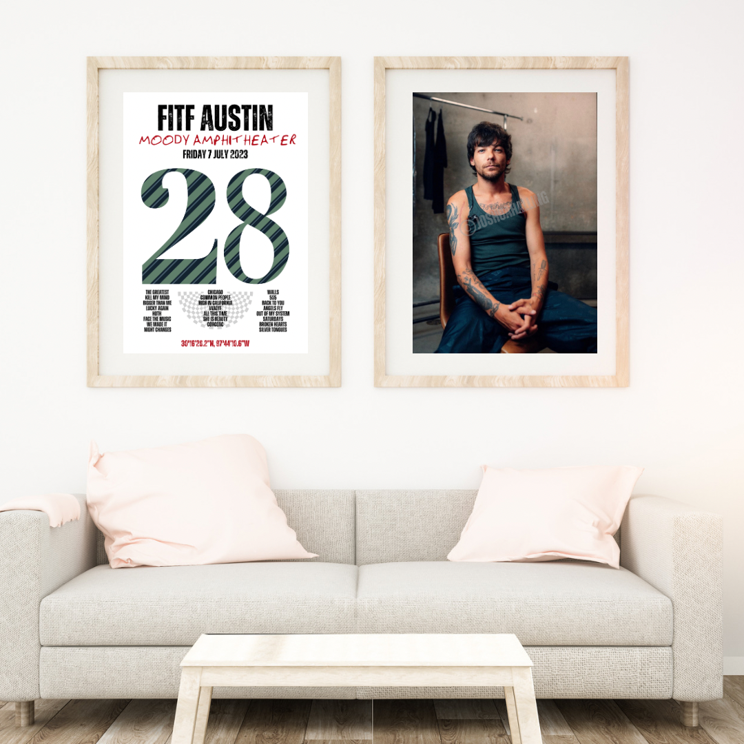 FITF World Tour Austin 2023 Setlist Print
