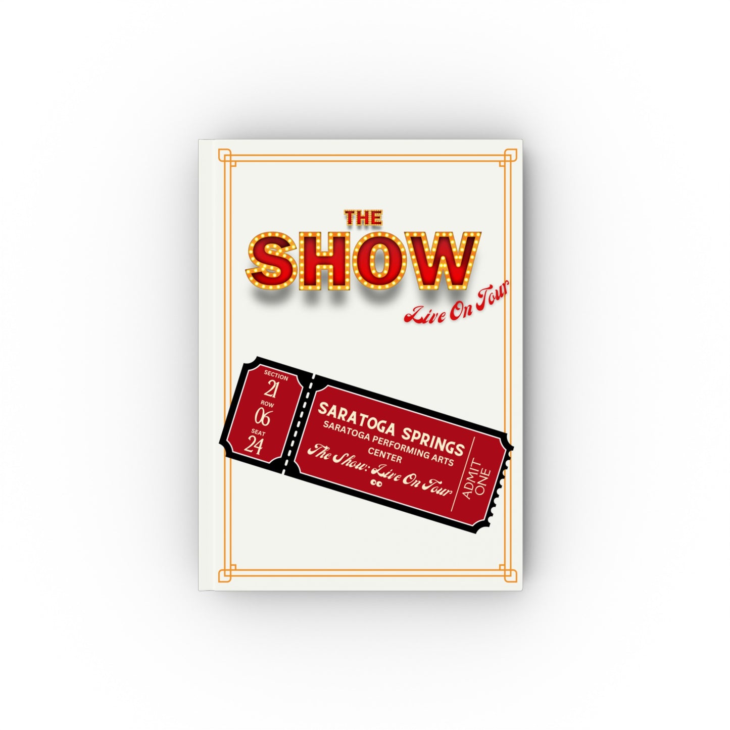 The Show Saratoga Springs Hard Backed Journal | Notebook
