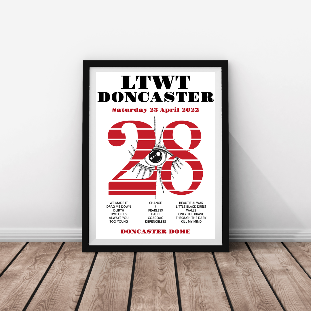 LTWT 2022 ALL DATES Setlist Prints - Choose Your Show!