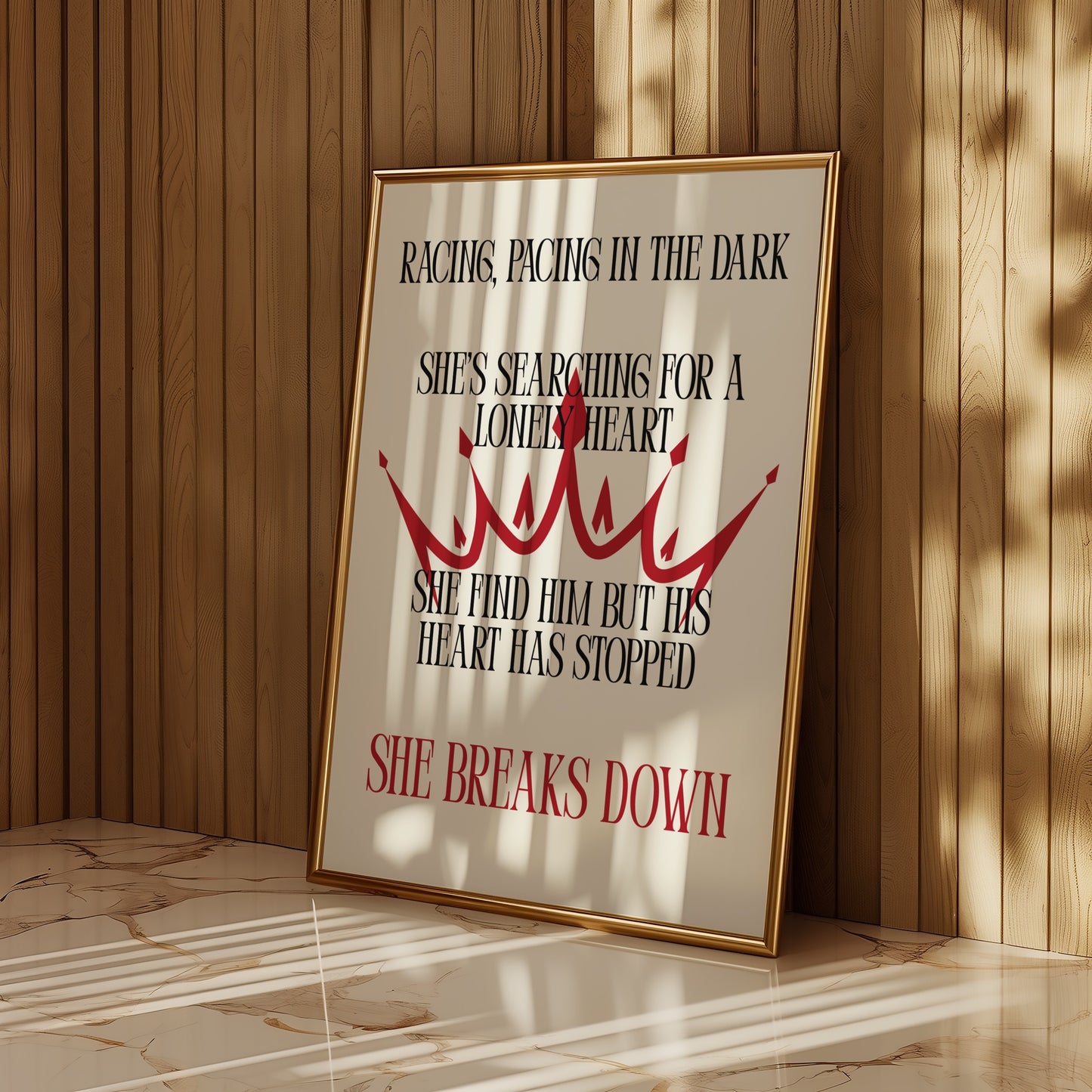 McFly Transylvania Lyric Print | 5 Sizes