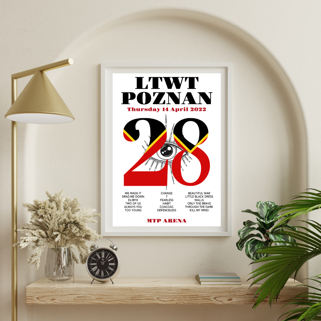 LTWT 2022 ALL DATES Setlist Prints - Choose Your Show!