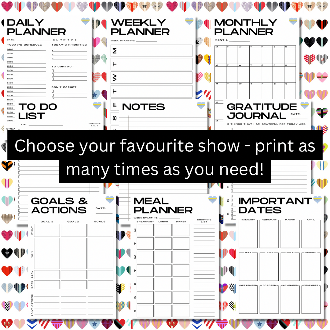 **Digital Download** Custom HSLOT Inspired Planner Bundle