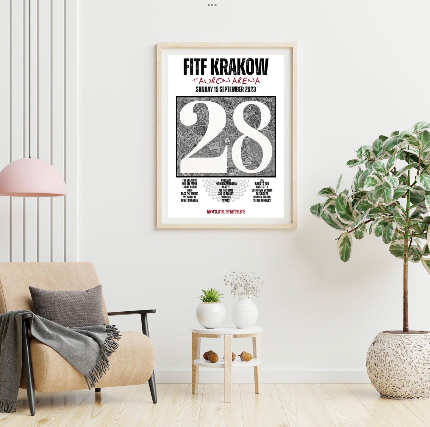 FITF World Tour Krakow 2023 Setlist Print