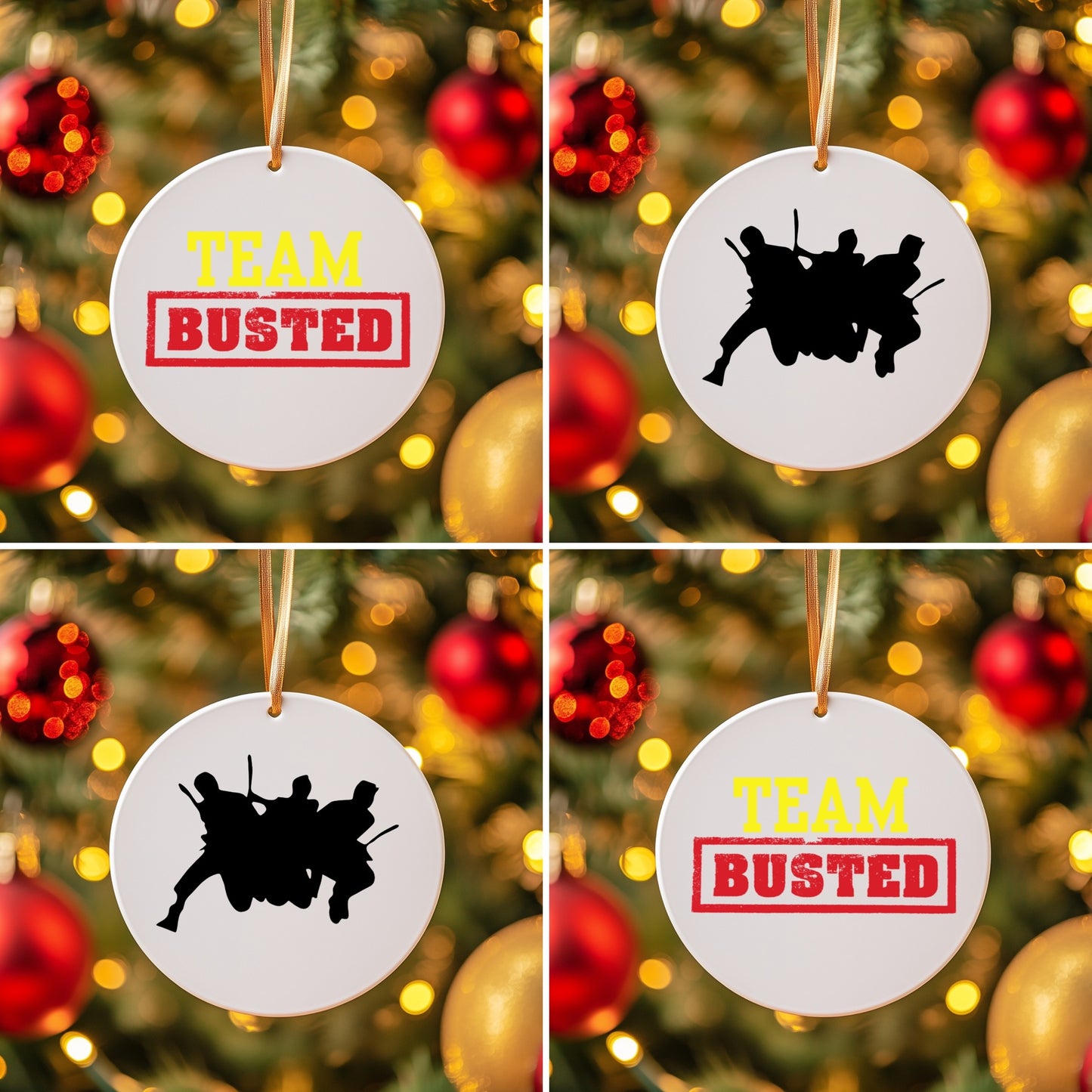 Team Busted Ceramic Ornament