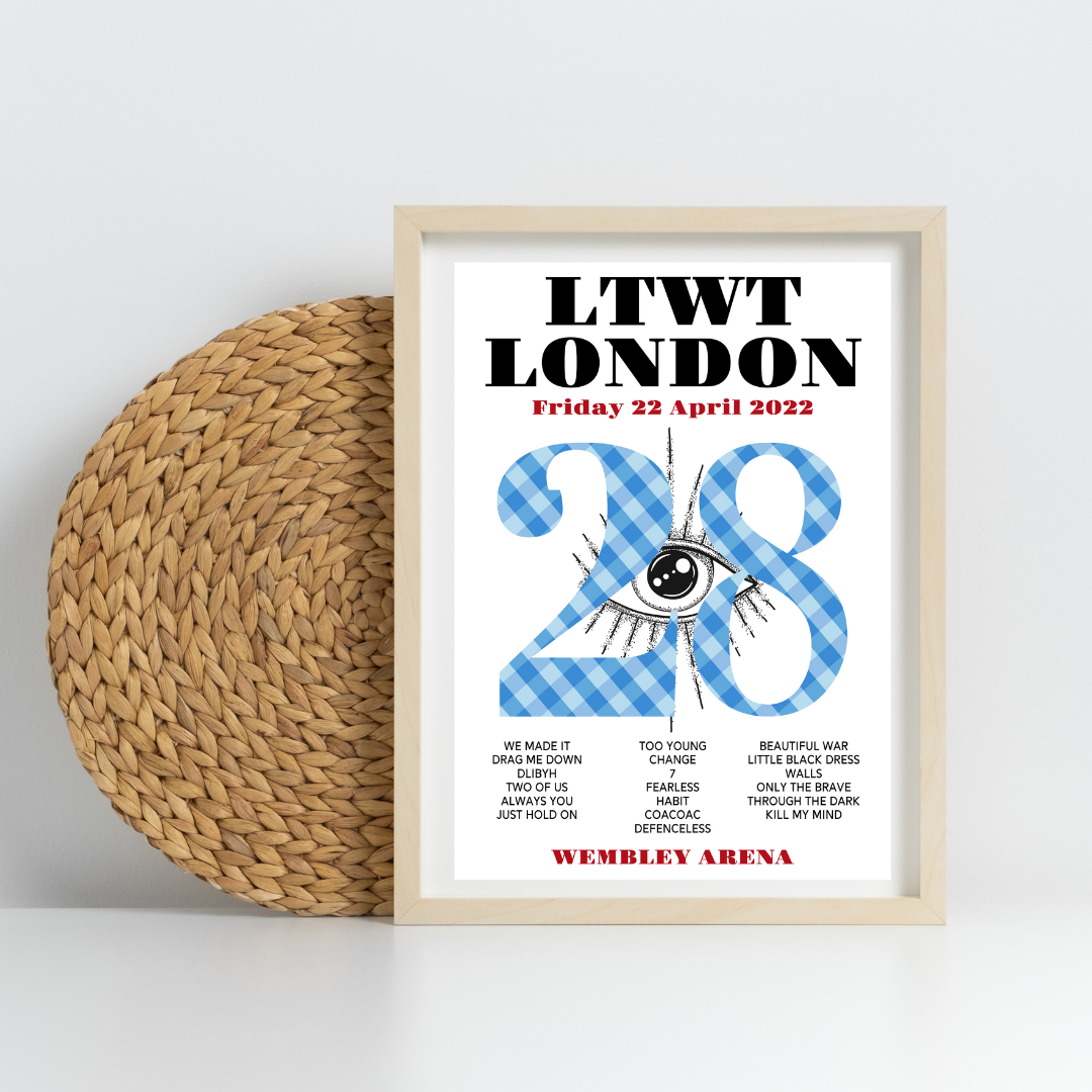 LTWT 2022 ALL DATES Setlist Prints - Choose Your Show!