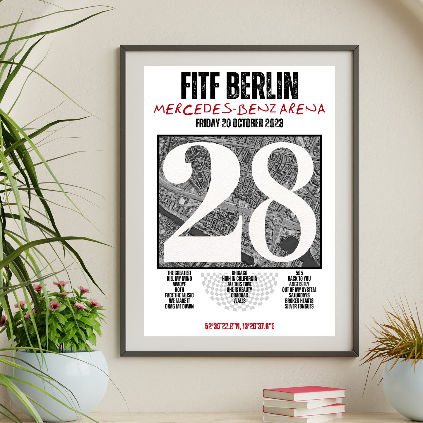 FITF World Tour Berlin 2023 Setlist Print