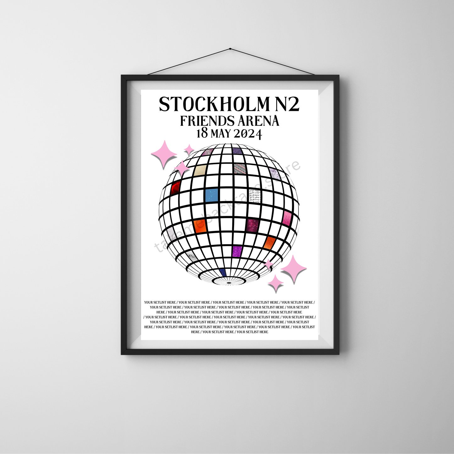 Eras Stockholm Setlist Show Posters | Print | 3 Sizes