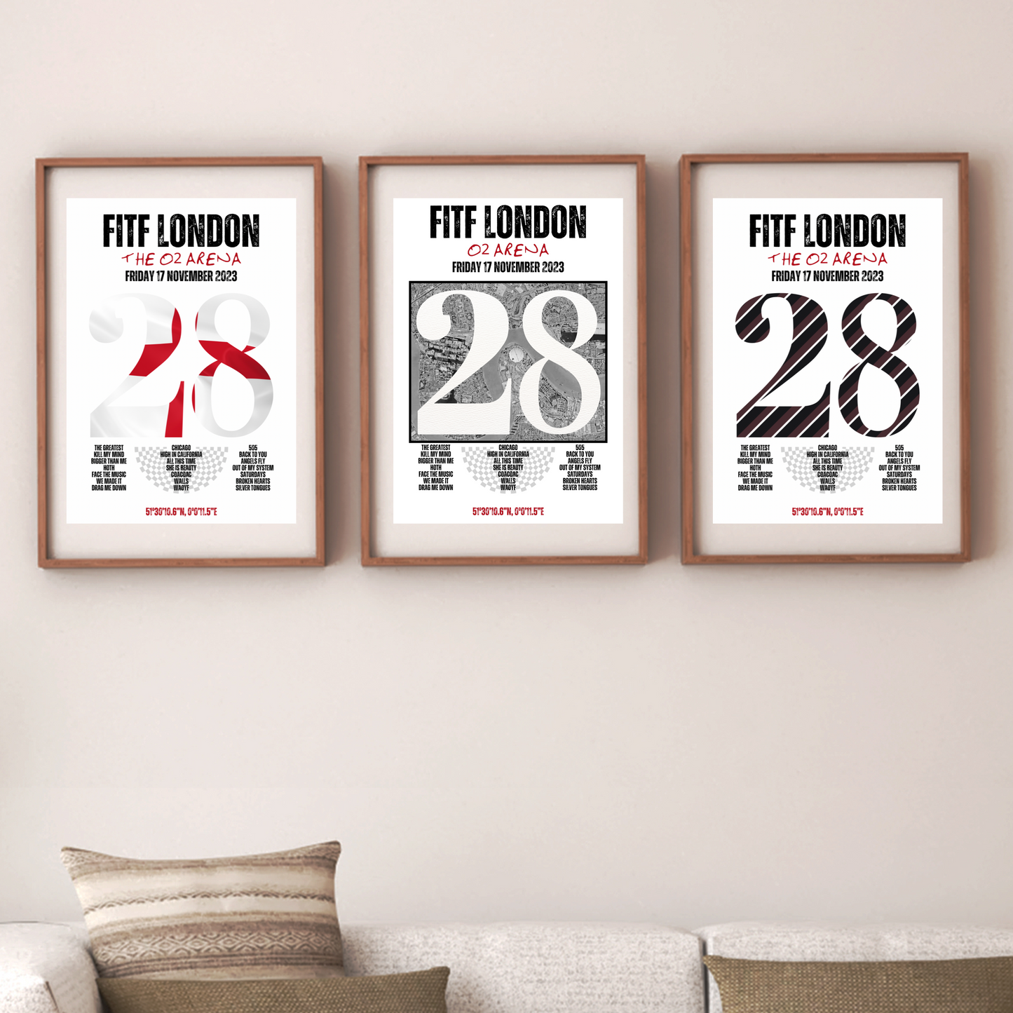 FITF World Tour London 2023 Setlist Print