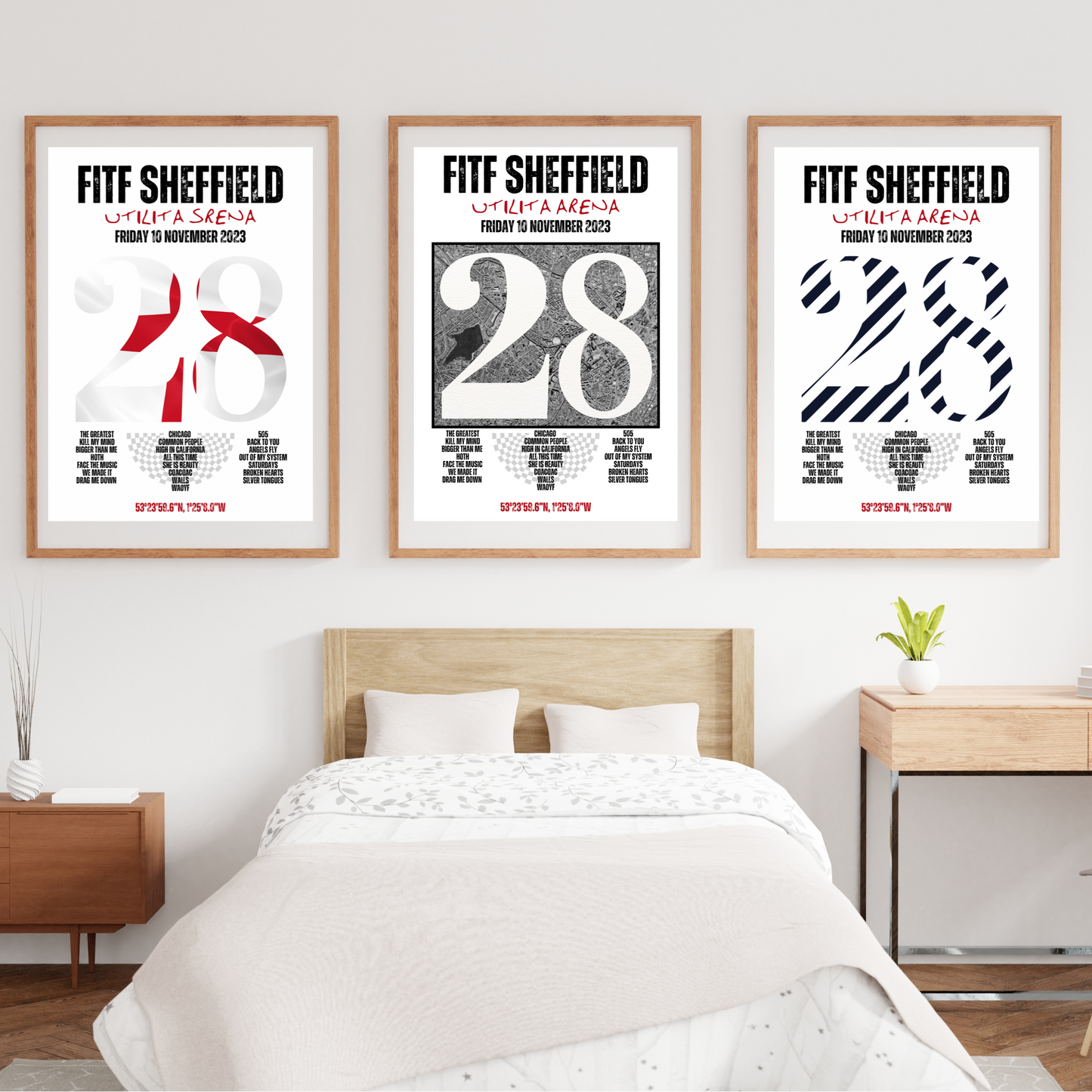 FITF World Tour Sheffield 2023 Setlist Print