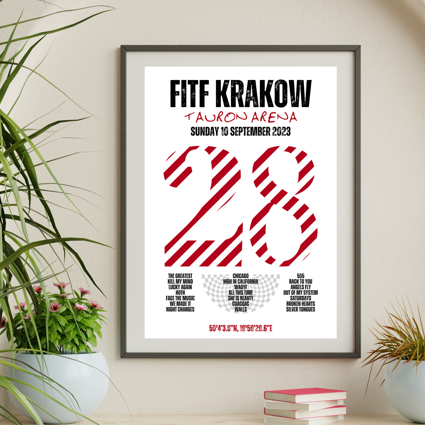 FITF World Tour Krakow 2023 Setlist Print