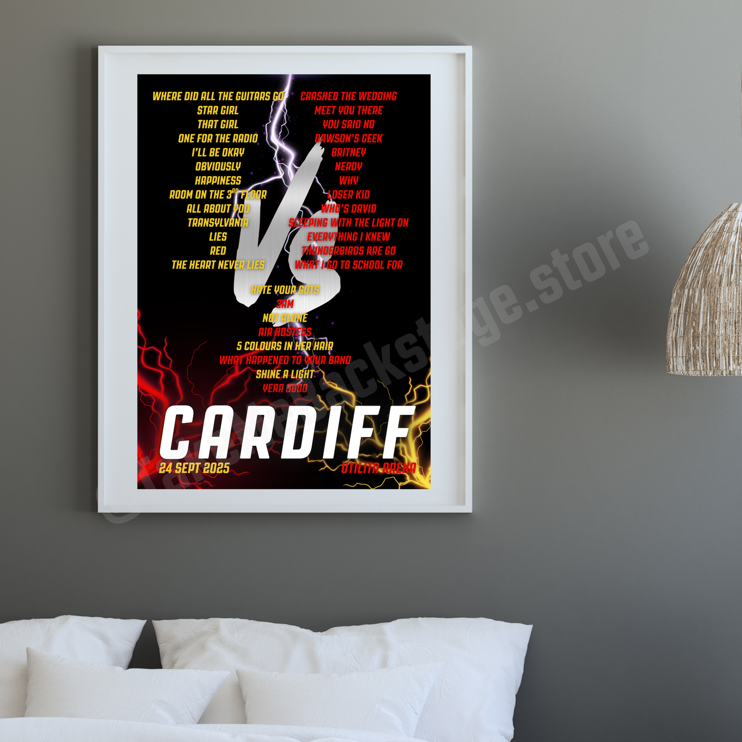 Busted vs McFly Tour Setlist Prints | 2 designs | 3 sizes