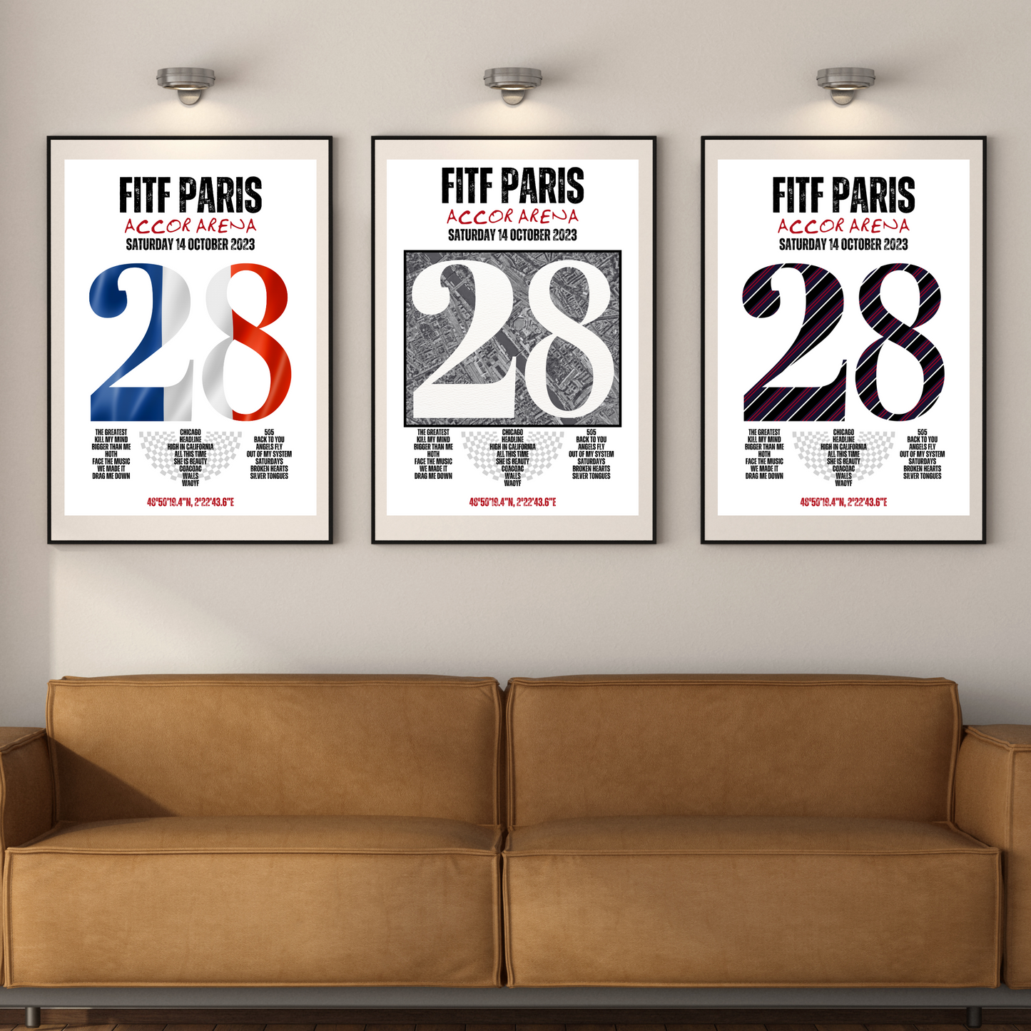 FITF World Tour Paris 2023 Setlist Print