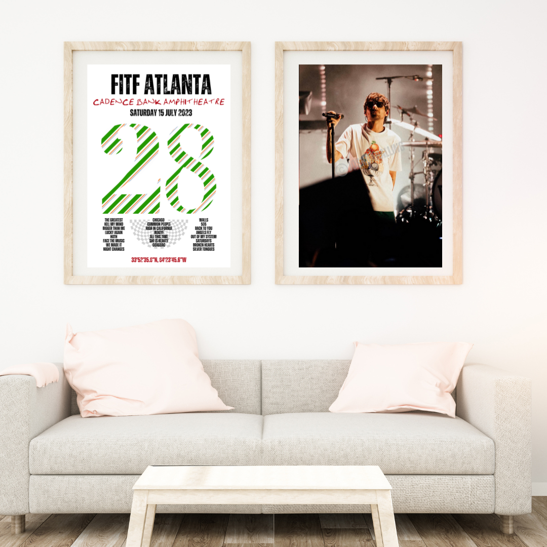 FITF World Tour Atlanta 2023 Setlist Print