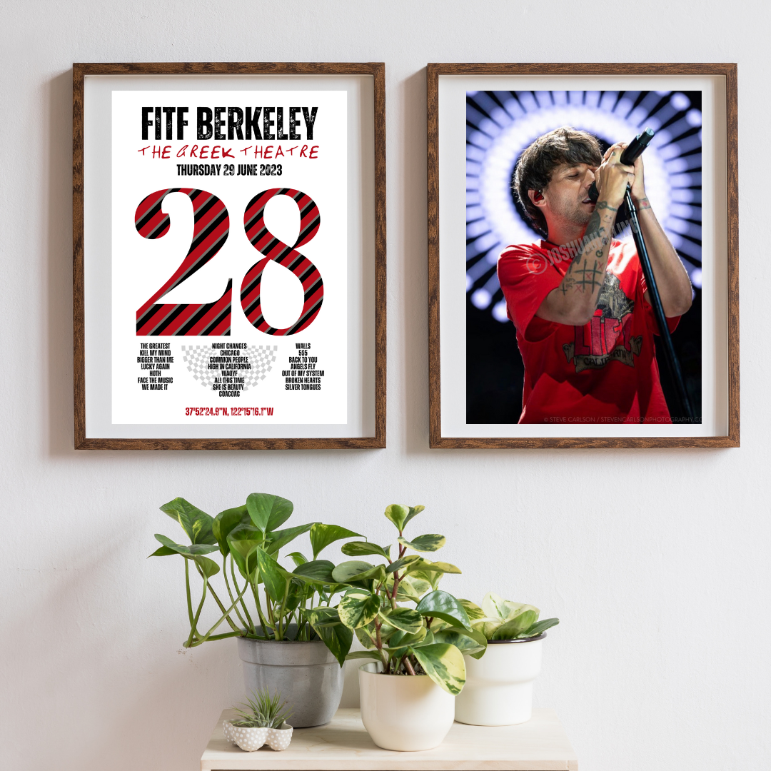 FITF World Tour Berkeley 2023 Setlist Print