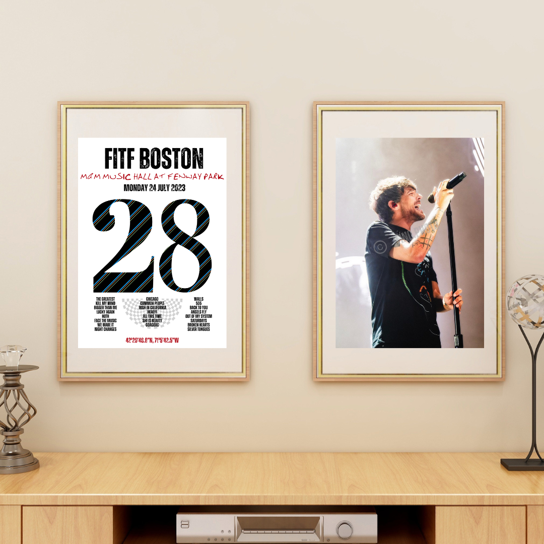FITF World Tour Boston 2023 Setlist Print