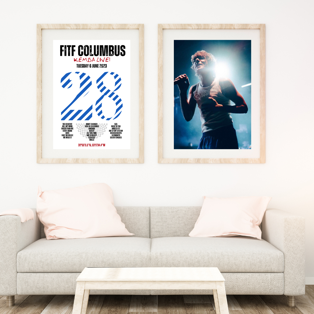 FITF World Tour Columbus 2023 Setlist Print