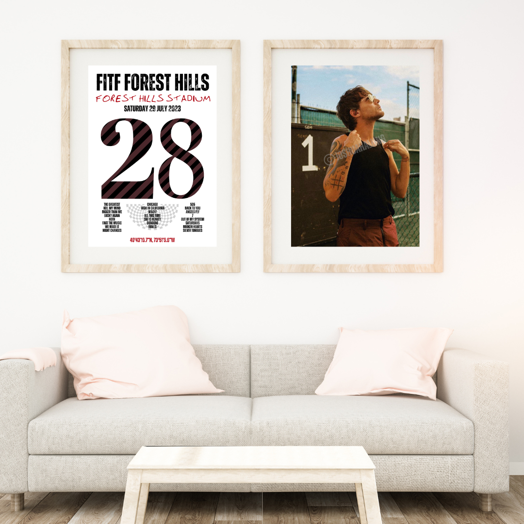 FITF World Tour Forest Hills 2023 Setlist Print