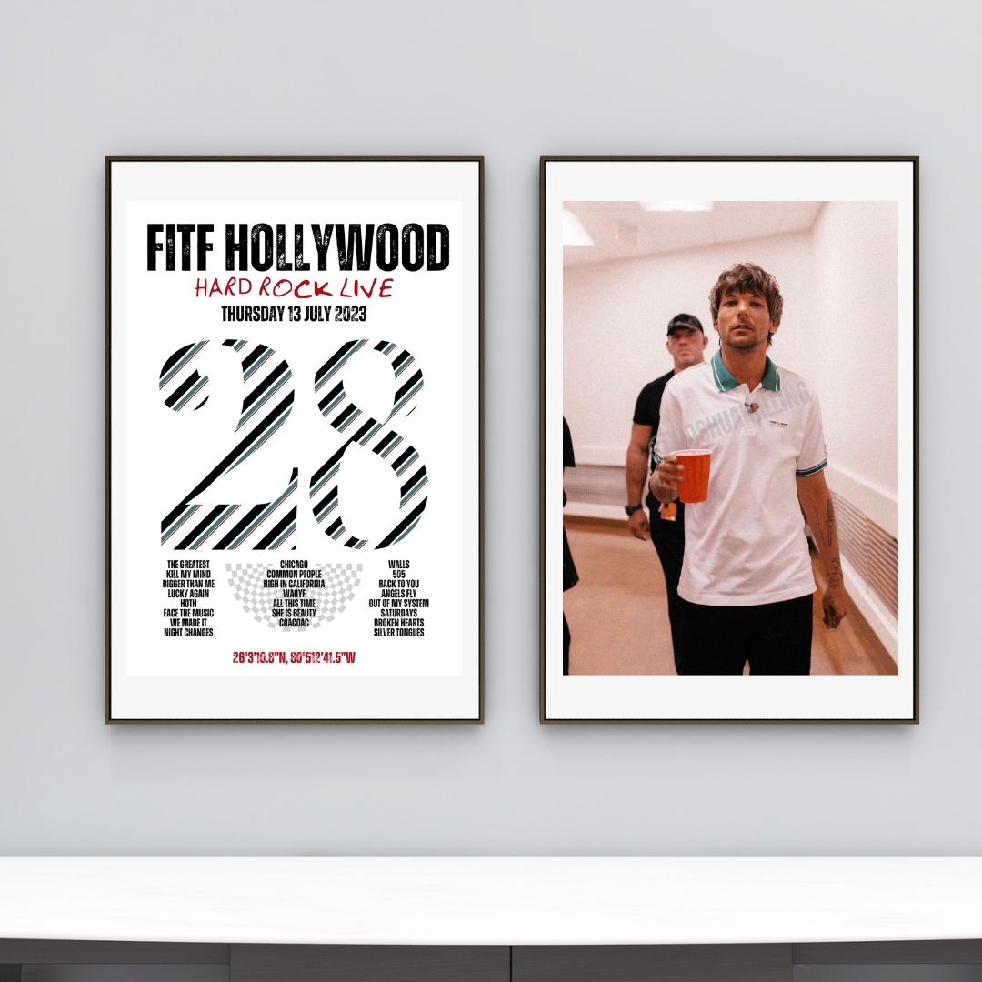FITF World Tour Hollywood 2023 Setlist Print