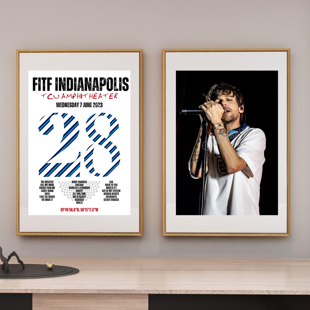 FITF World Tour Indianapolis 2023 Setlist Print