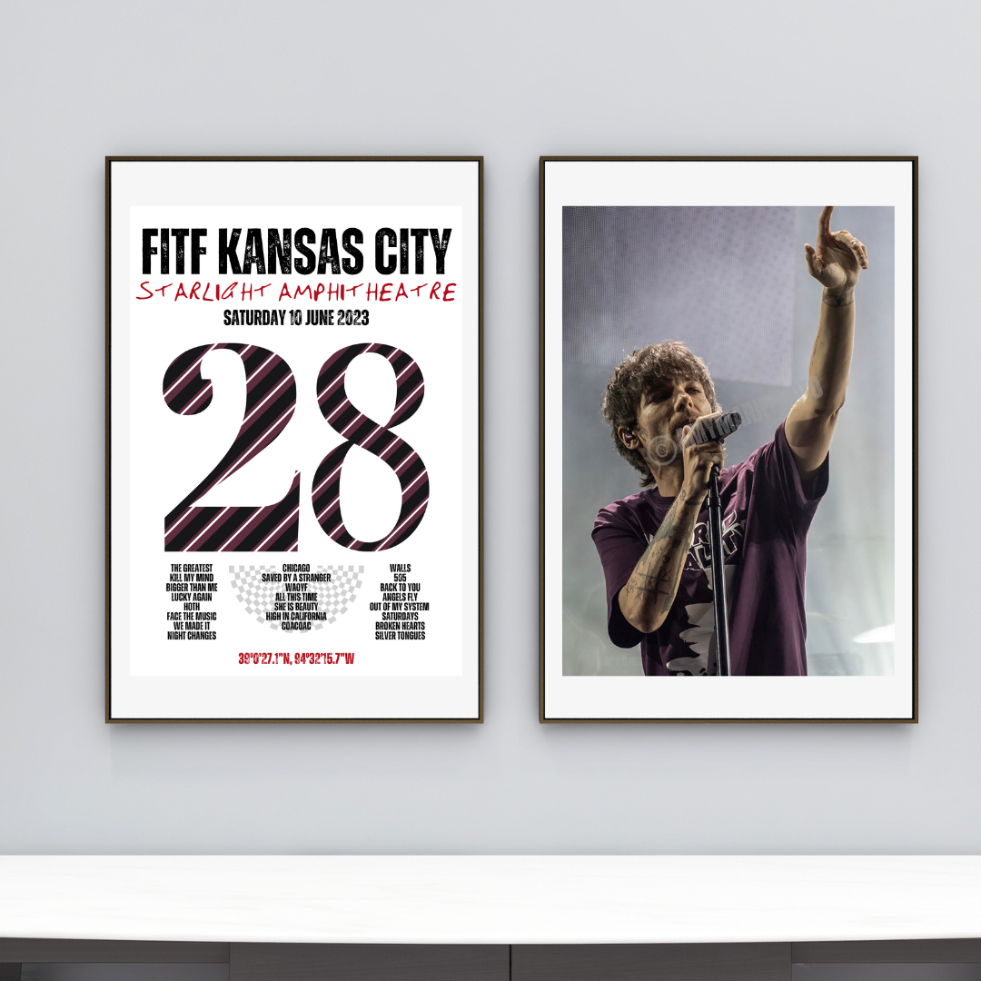 FITF World Tour Kansas City 2023 Setlist Print