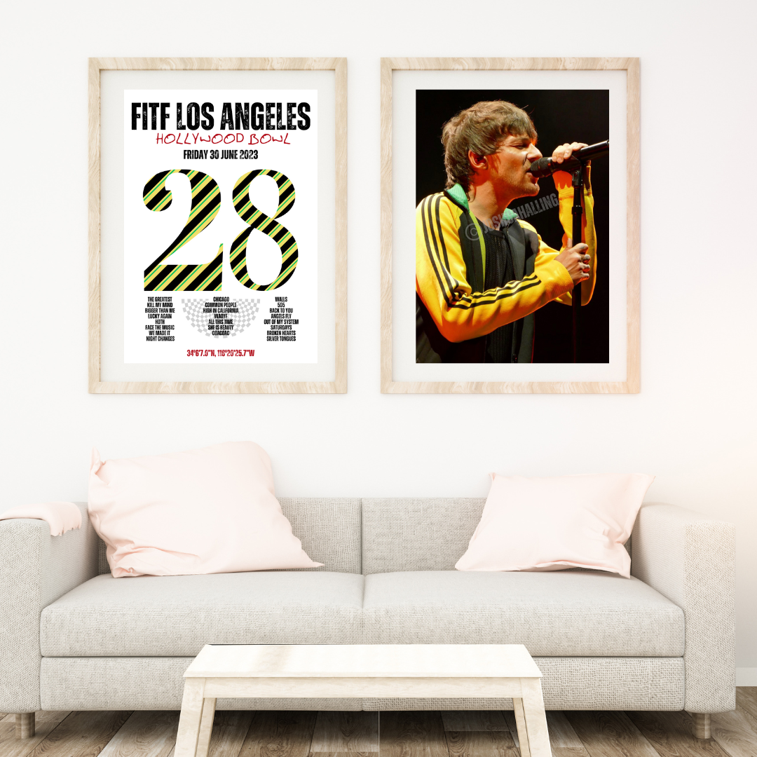 FITF World Tour Los Angeles 2023 Setlist Print
