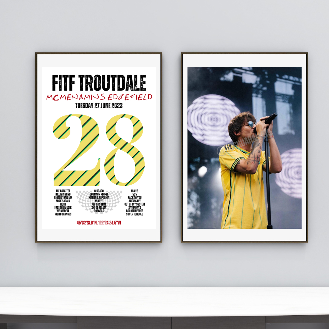 FITF World Tour Troutdale 2023 Setlist Print