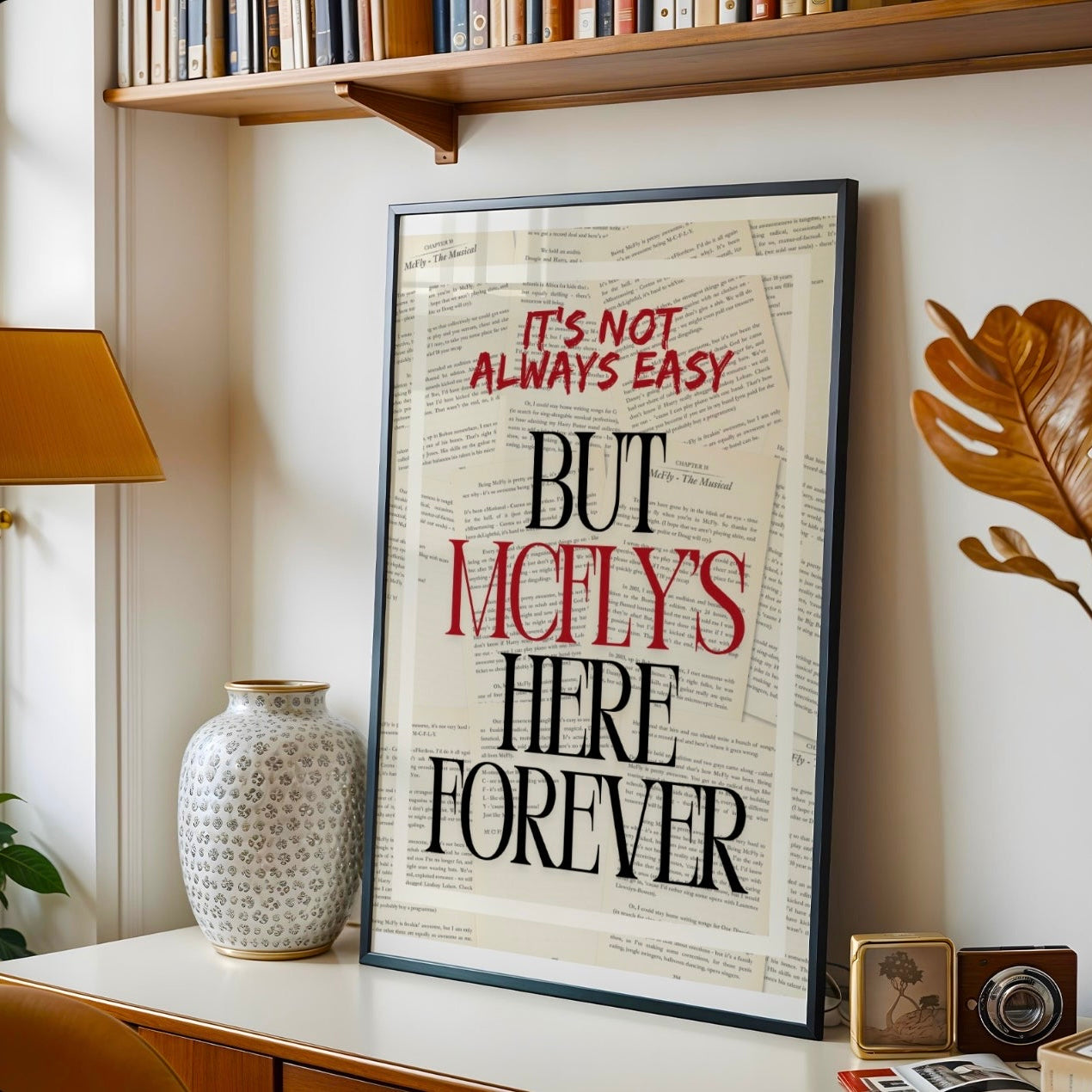 McFly’s Here Forever Lyric Print | 5 Sizes