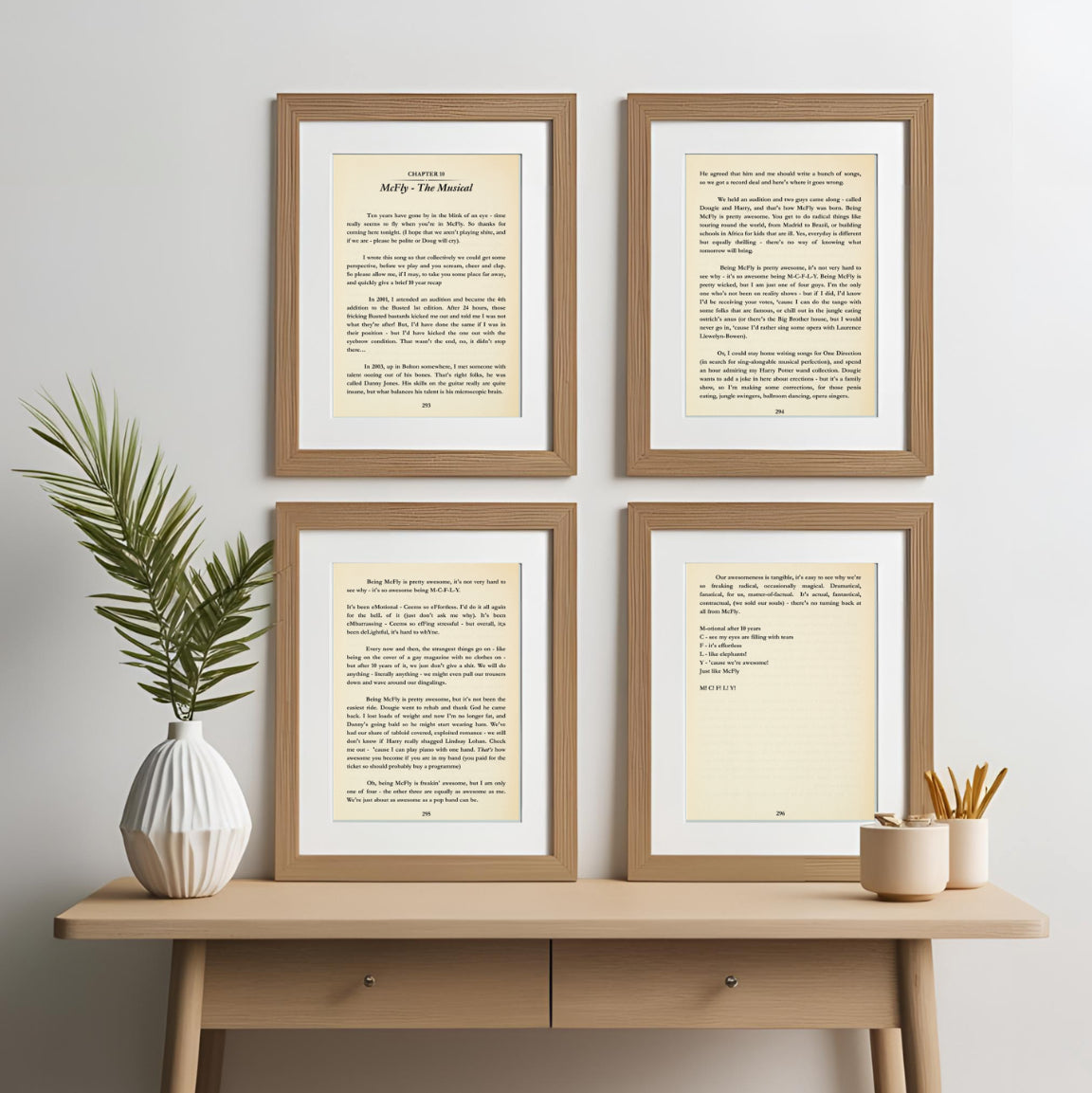 McFly The Musical | Set of 4 prints | Choice of size