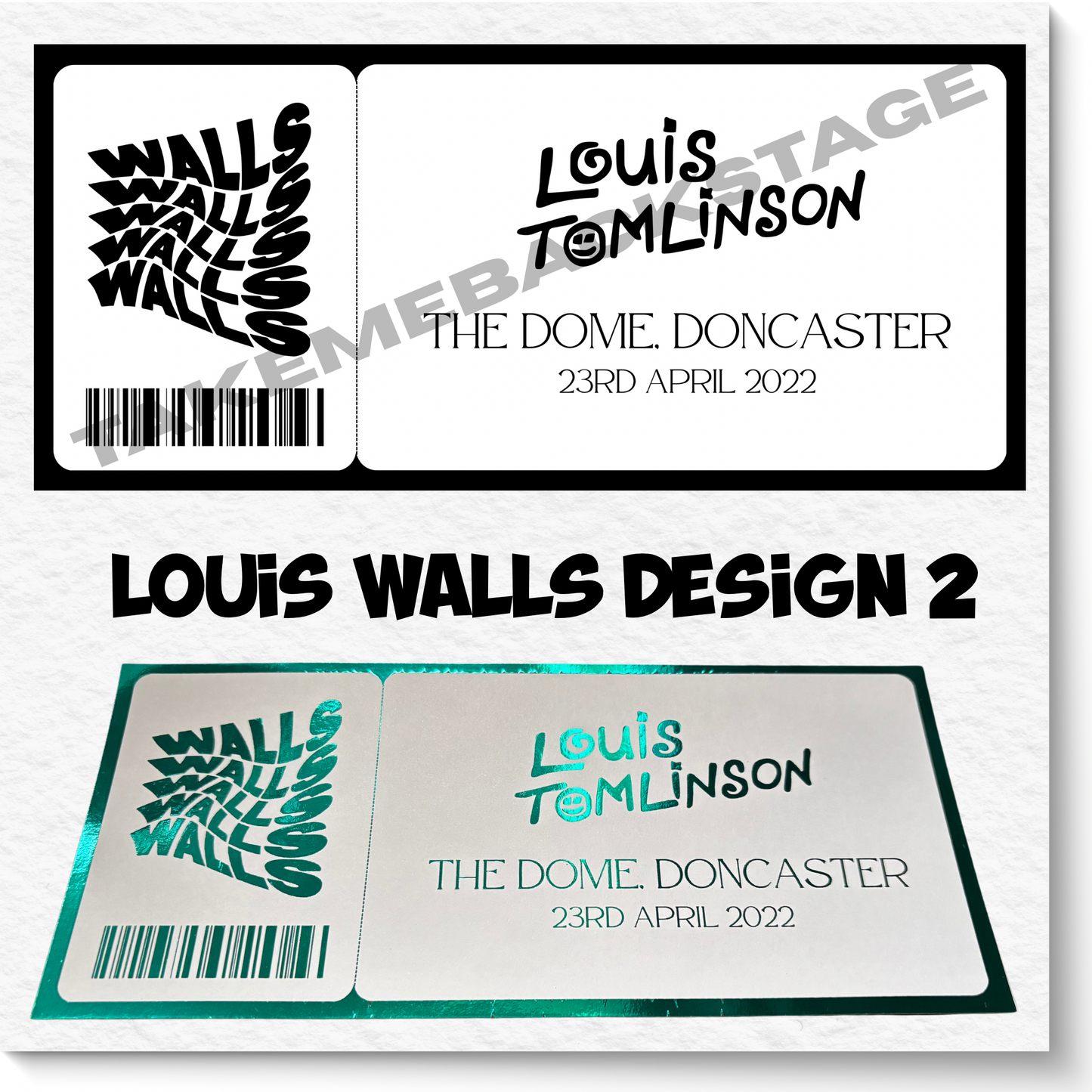 Souvenir/Gift Gig Tickets | Any artist available | Choice of colour
