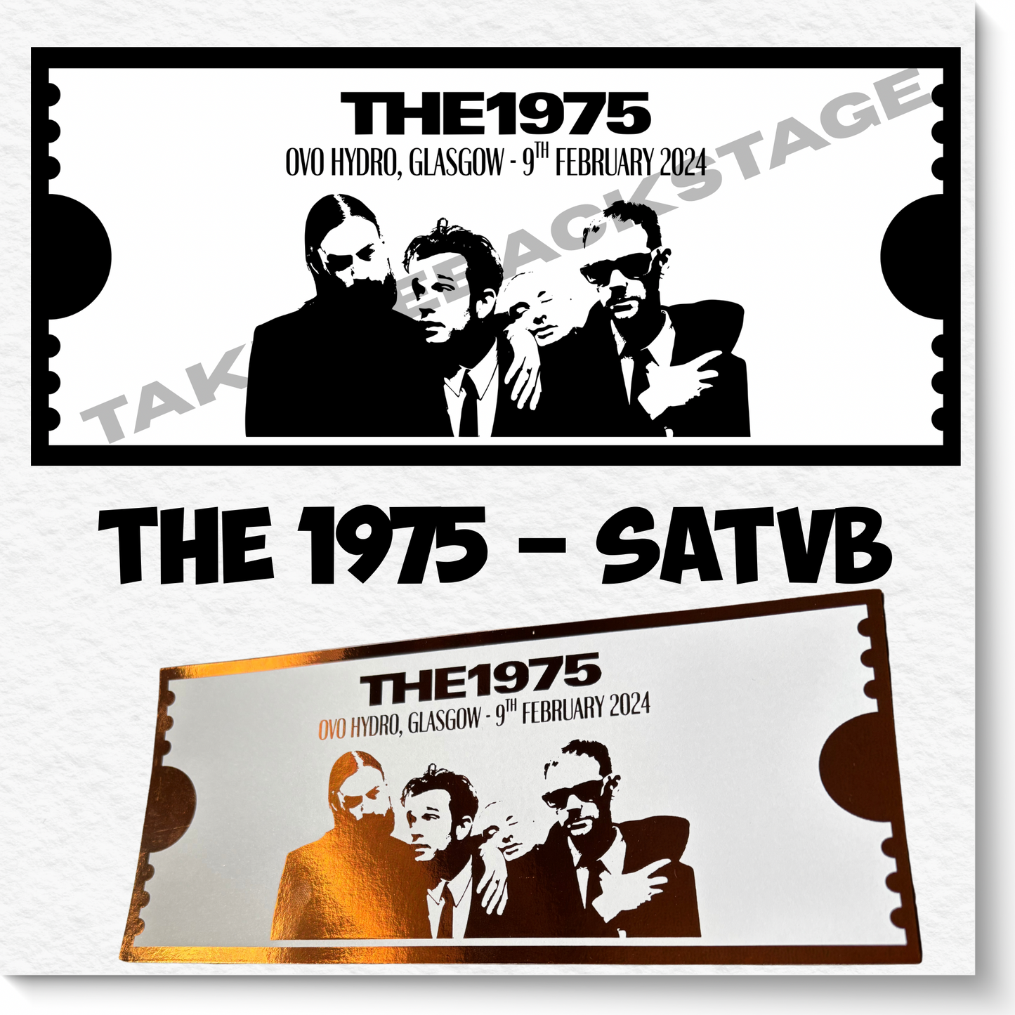 Souvenir/Gift Gig Tickets | Any artist available | Choice of colour