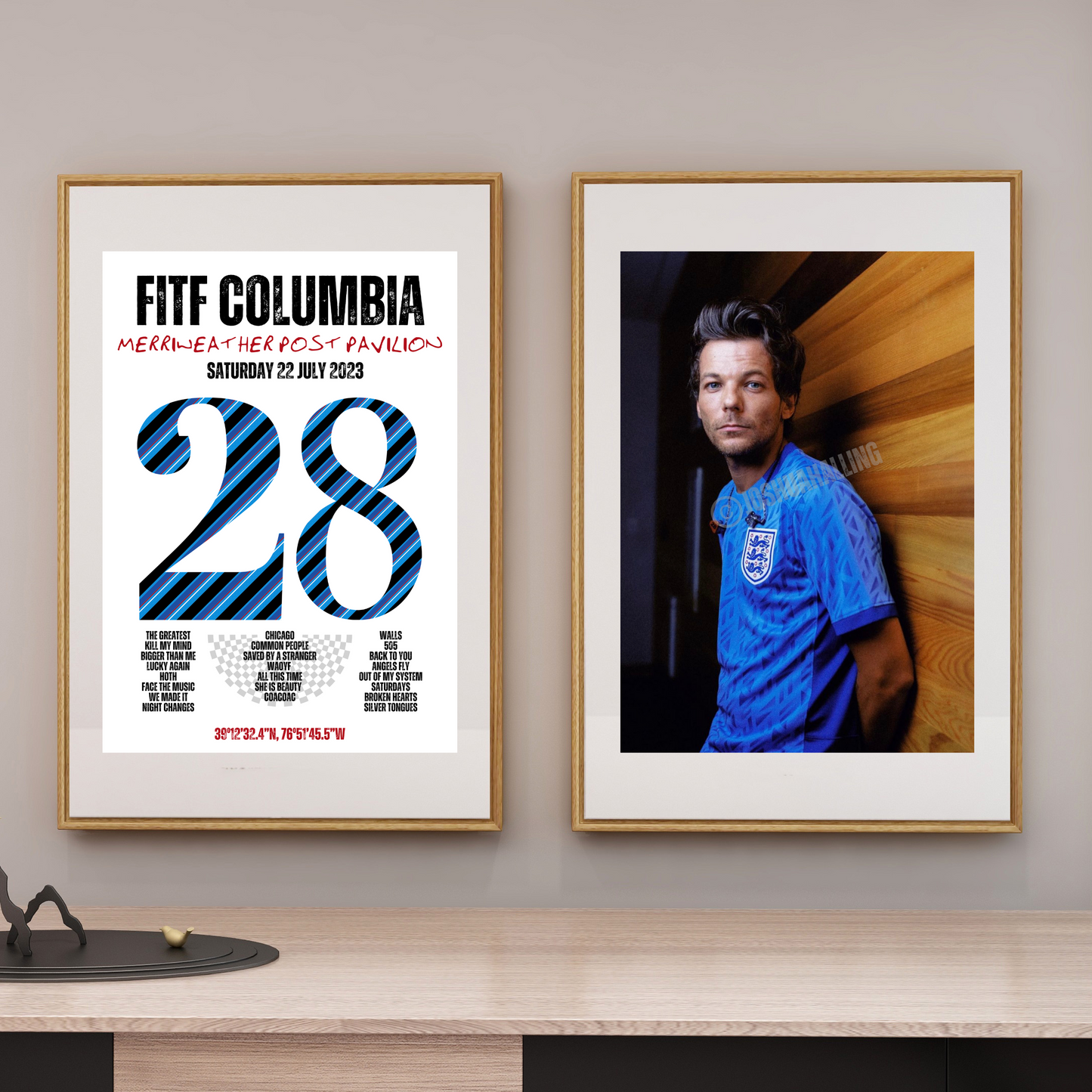 FITF World Tour Columbia 2023 Setlist Print