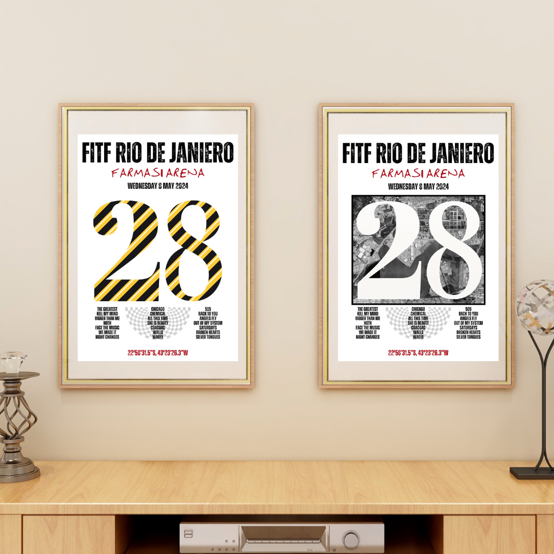 FITF World Tour Rio de Janeiro 2024 Setlist Print