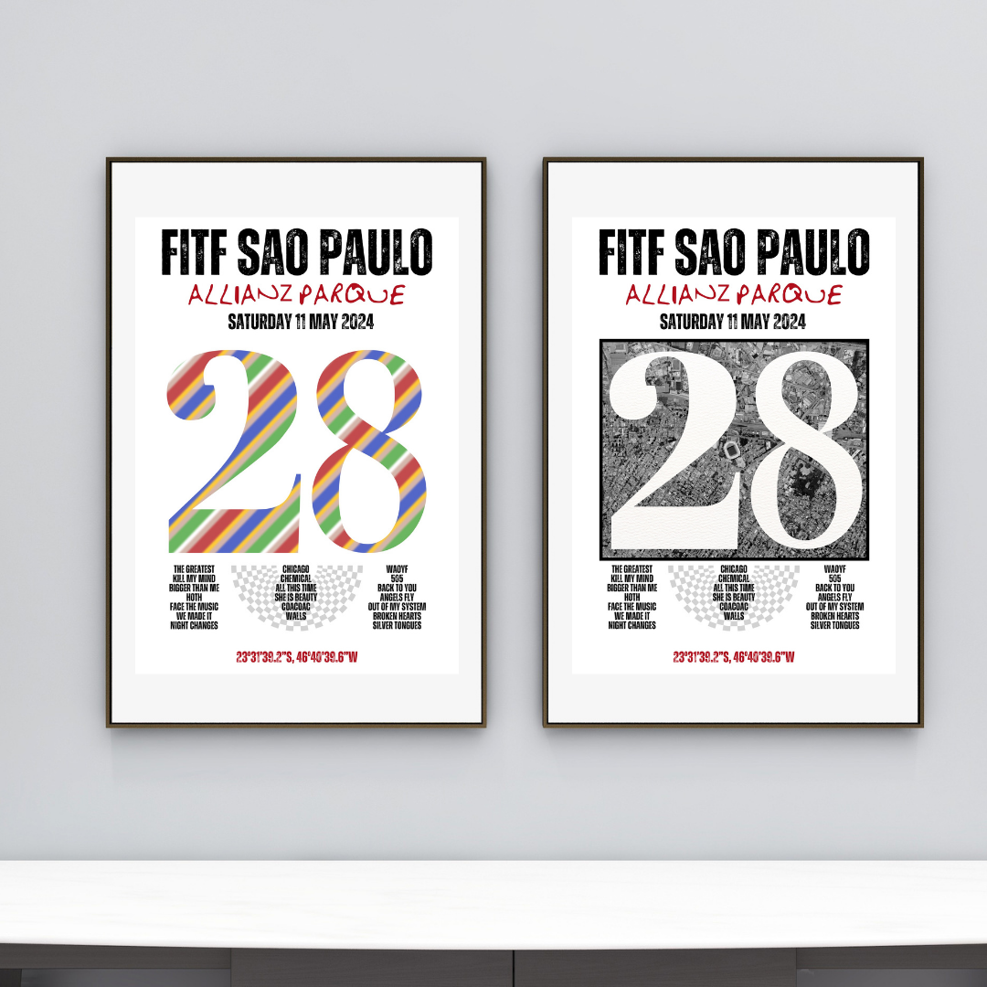 FITF World Tour São Paulo 2024 Setlist Print
