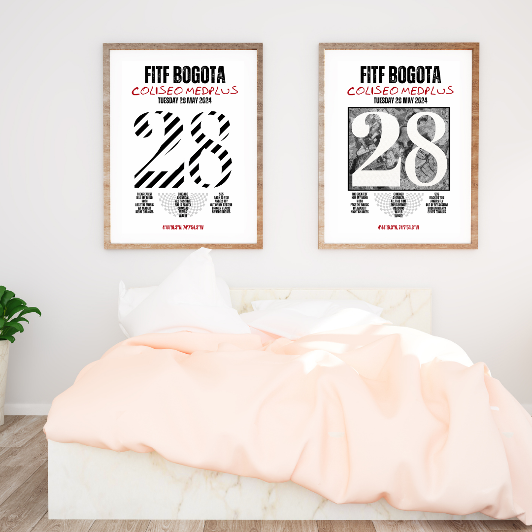 FITF World Tour Bogota 2024 Setlist Print