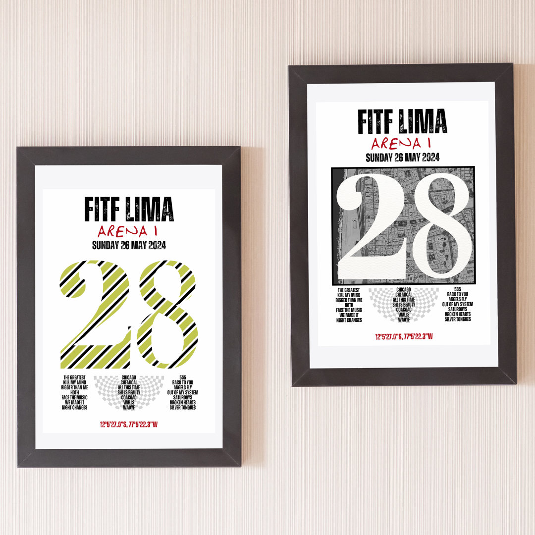 FITF World Tour Lima 2024 Setlist Print