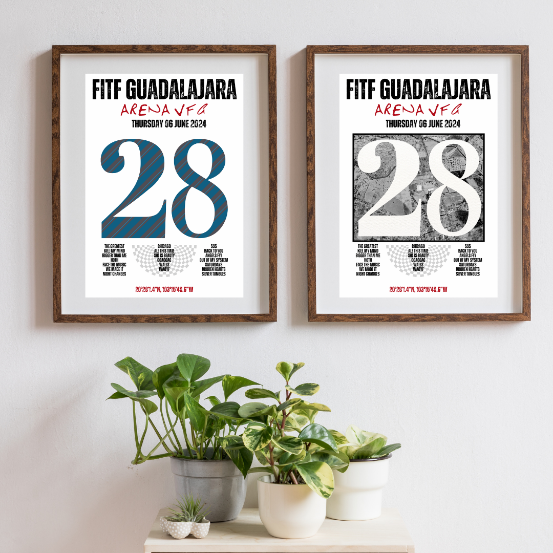 FITF World Tour Guadalajara 2024 Setlist Print