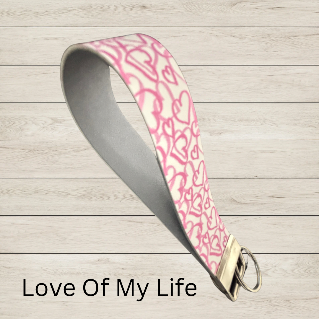 Faux Leather Wristlets | Keychain | Keyring | Wrist Lanyard