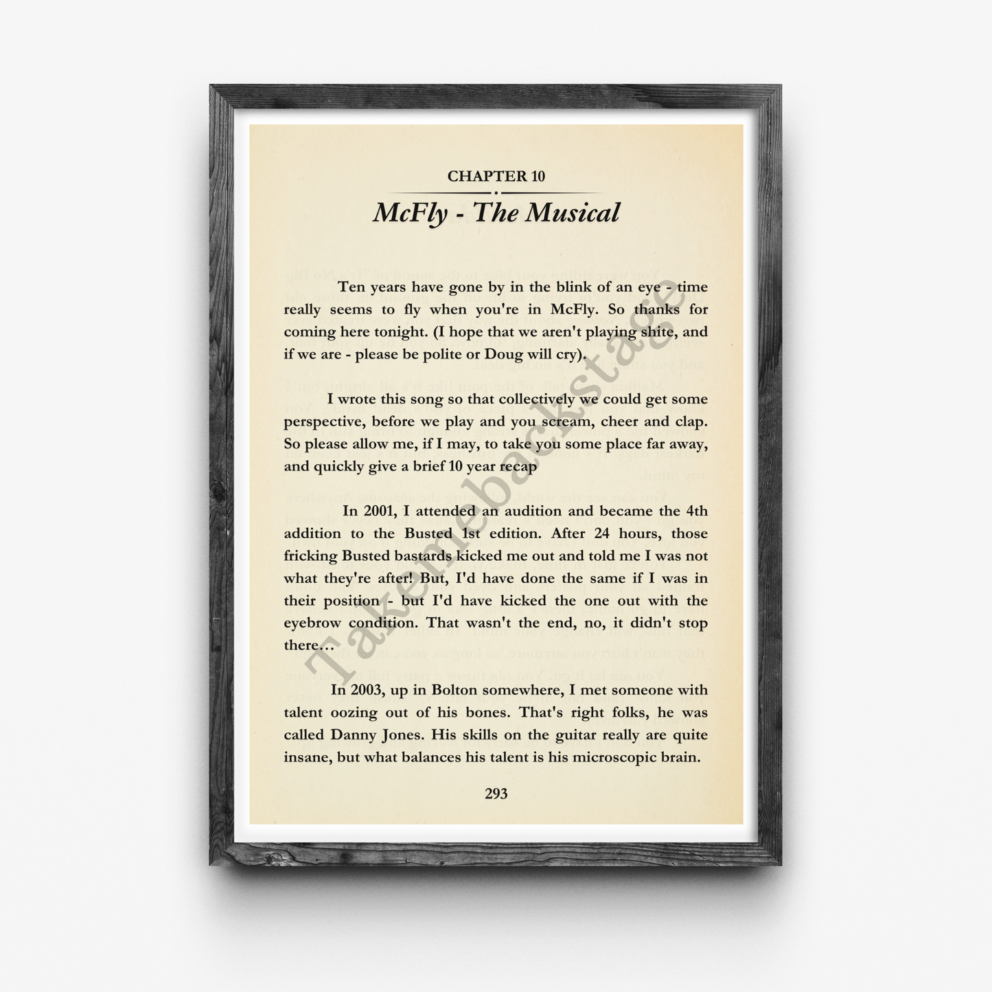 McFly The Musical | Set of 4 prints | Choice of size