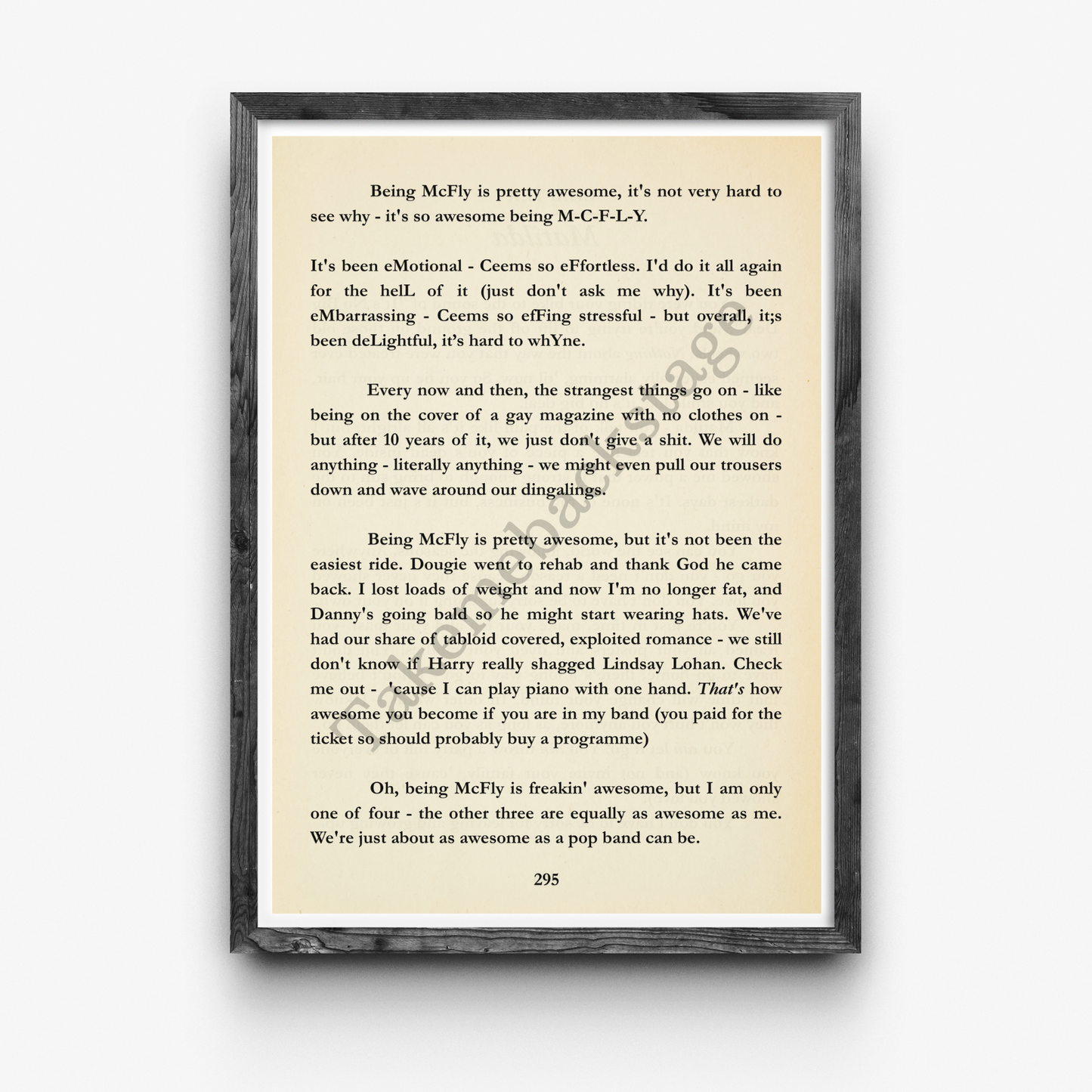 McFly The Musical | Set of 4 prints | Choice of size