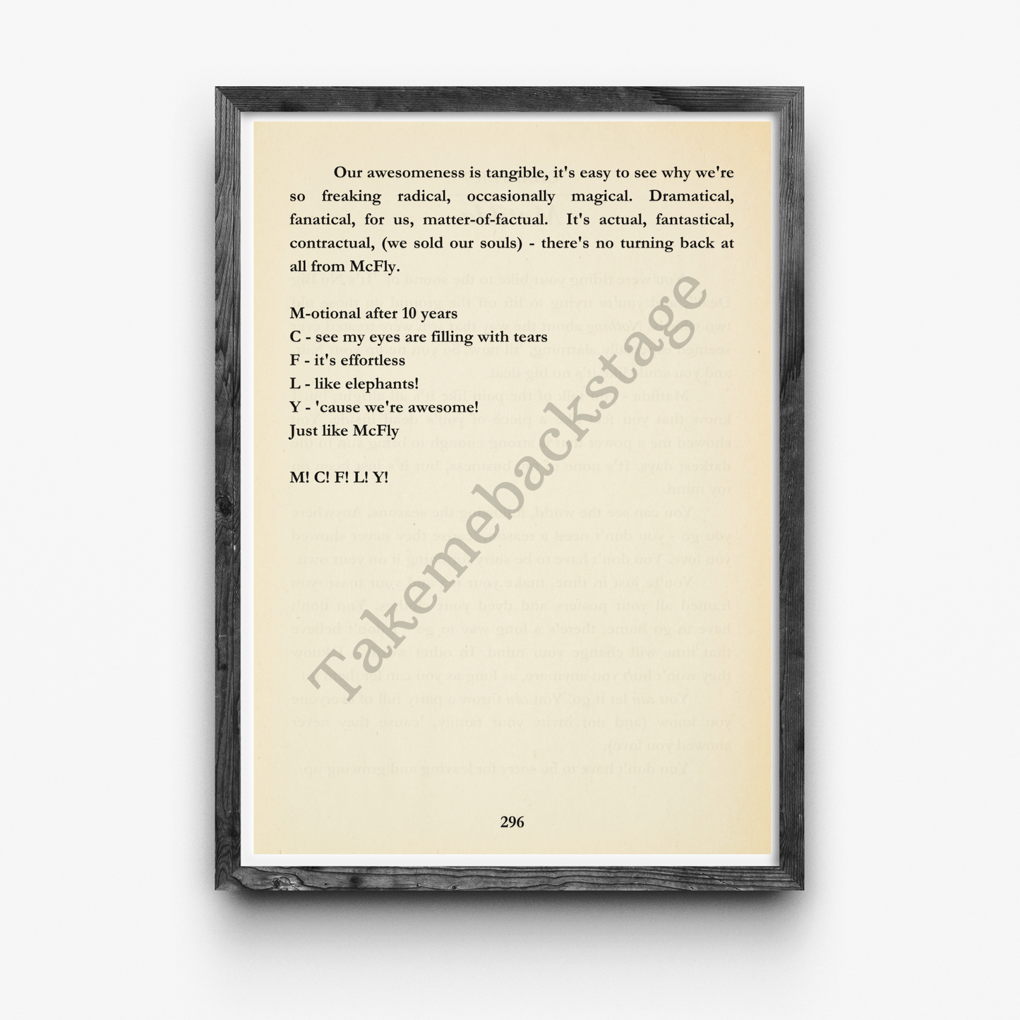 McFly The Musical | Set of 4 prints | Choice of size