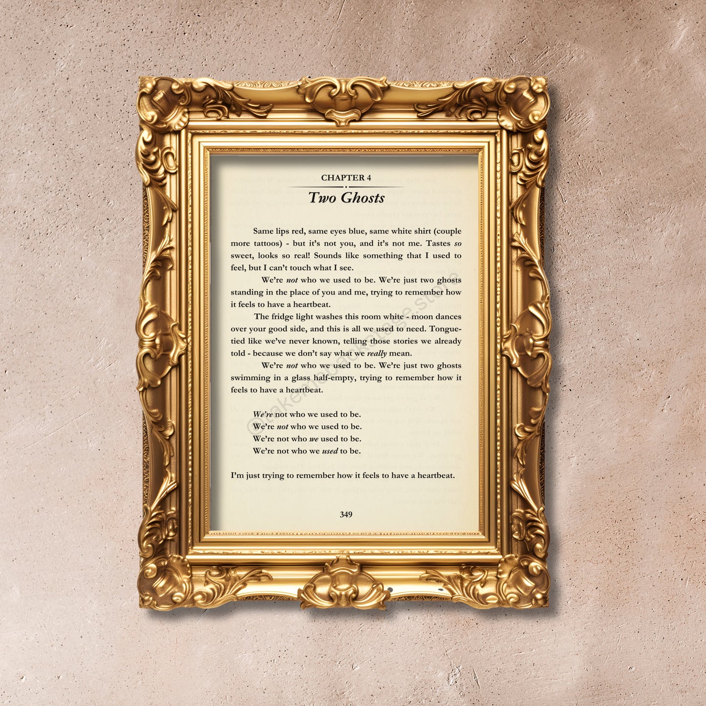 Bookish Harry Lyric Prints | Choose your track | 3 sizes