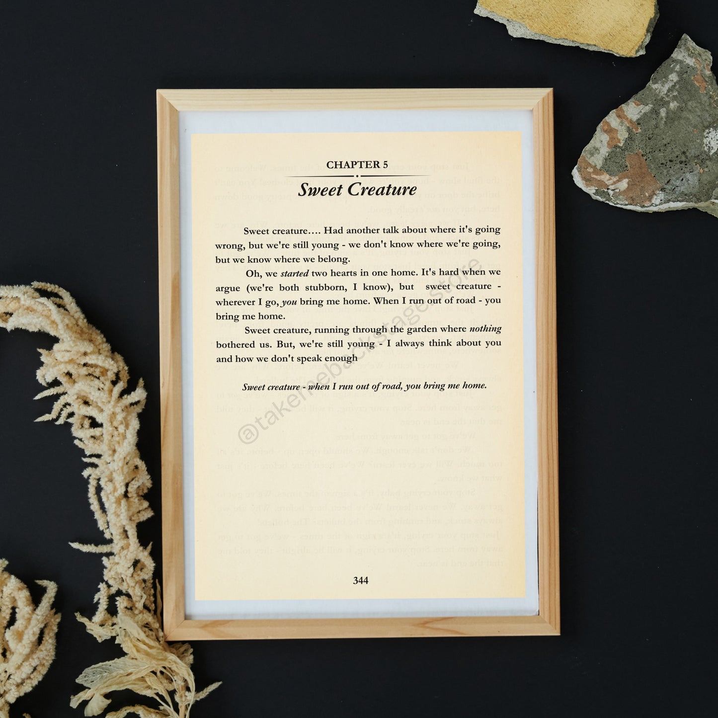 Bookish Harry Lyric Prints | Choose your track | 3 sizes