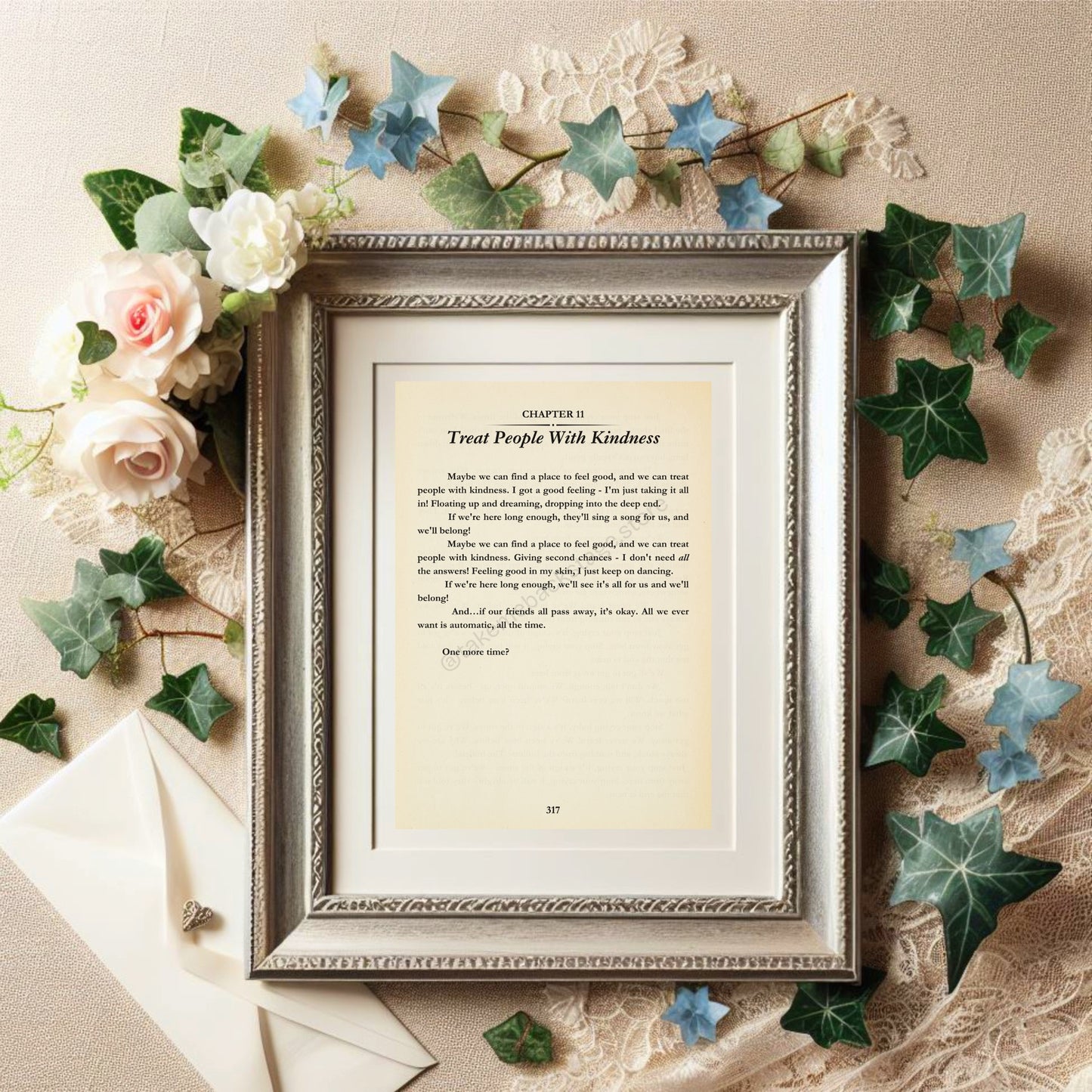 Bookish Harry Lyric Prints | Choose your track | 3 sizes