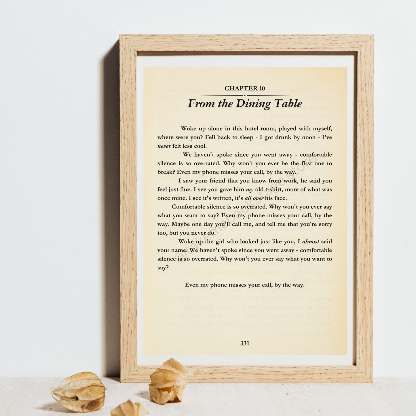 Bookish Harry Lyric Prints | Choose your track | 3 sizes