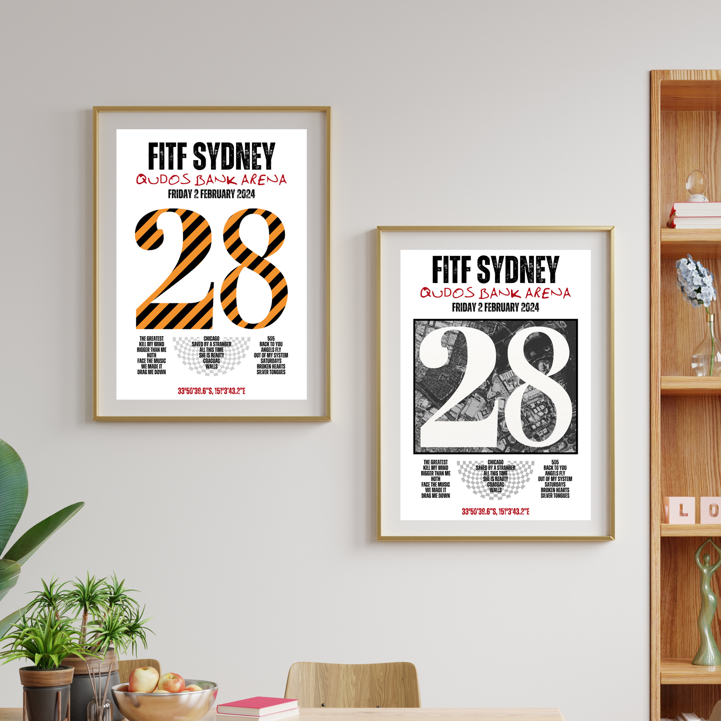FITF World Tour Sydney 2024 Setlist Print