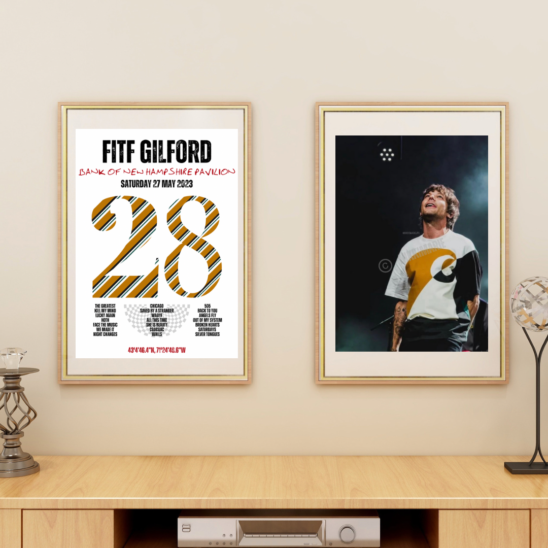FITF World Tour Gilford 2023 Setlist Print