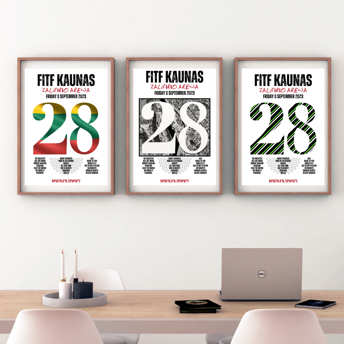 FITF World Tour Kaunas 2023 Setlist Print